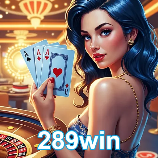Imagem de um casino com o logo 289win, destaque para a diversão e apostas online no site 289win