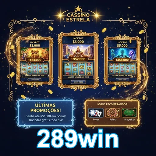 Imagem de destaque do site 289win mostrando uma promoção de apostas esportivas na página inicial.